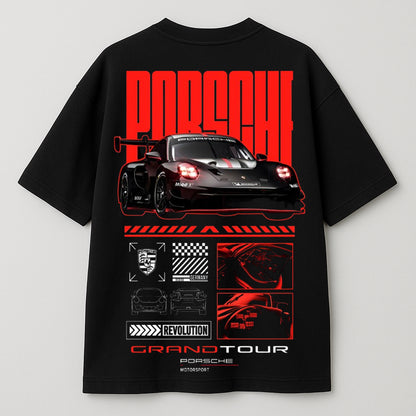"Rev the Streets: Porsche Grand Tour Tee"