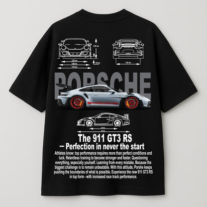 Porsche 911 GT3 RS Graphic Oversized T-Shirt – Premium Car Enthusiast Tee
