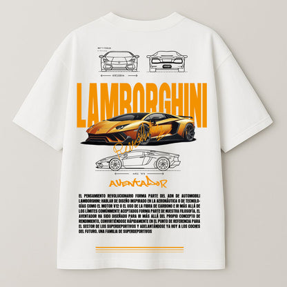 Lamborghini Aventador Graphic Oversized T-Shirt – "The King of Hell" Edition